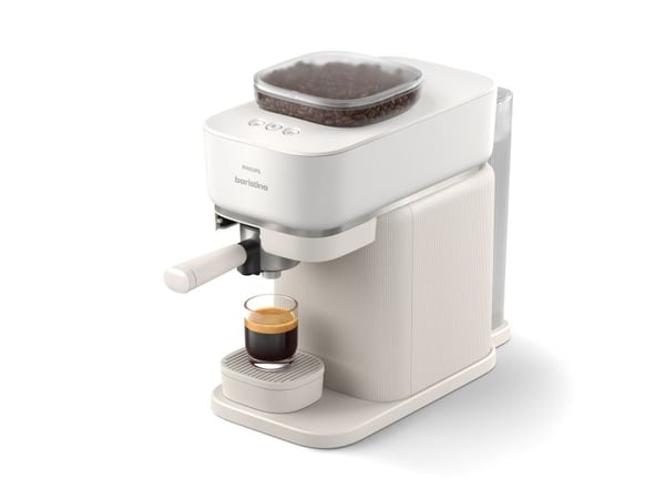 Philips BAR300/00, Espressomaskin, 1,2 l, Kaffe bønner, Innebygd kaffekvern, Hvit