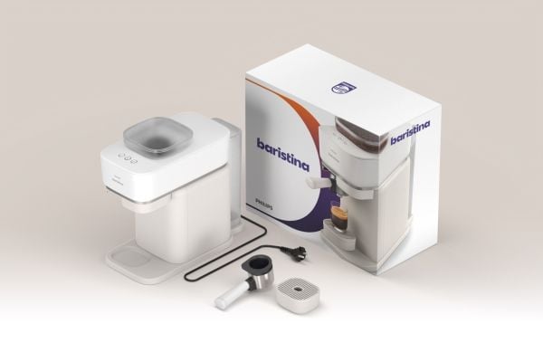 Philips BAR300/00, Espressomaskin, 1,2 l, Kaffe bønner, Innebygd kaffekvern, Hvit