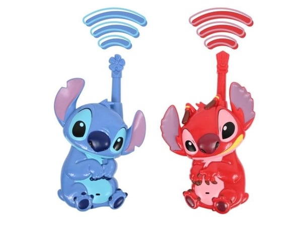 Lexibook Stitch 3D, Walkie-talkie för barn, 3 år, Blå, Röd