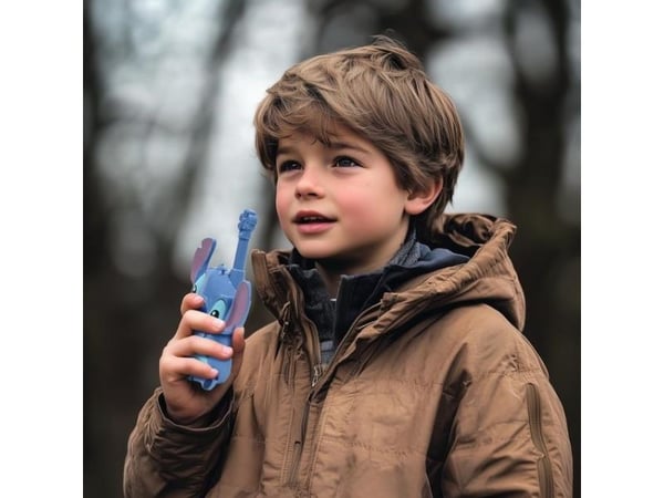 Lexibook Stitch 3D, Walkie-talkie för barn, 3 år, Blå, Röd