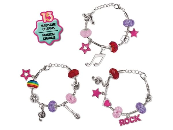 Lena 42728, Smykkesett til å lage armbånd for barn, 8 år, Flerfarget