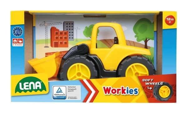 Lena 01262, Traktor, 1,5 år, Metall, Plast, Gult