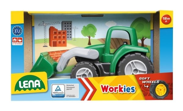 Lena 01263, Traktor, 1,5 år, Metall, Plast, Grønn