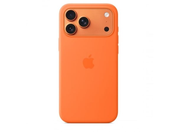 Apple - Baksidedeksel for mobiltelefon - MagSafe-samsvar - silikon - oransje - for iPhone 17 Pro Max
