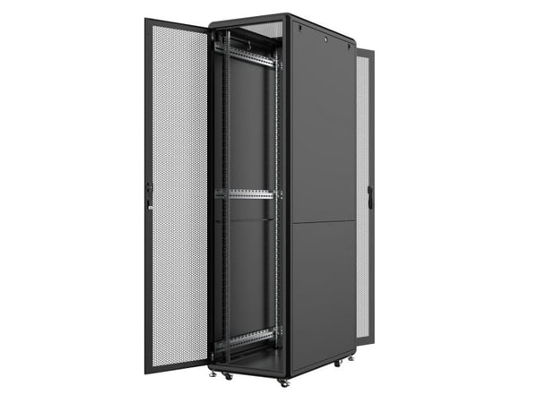 Lanview by Logon - Rack skap - 60 x 100, server line - free-standing - svart, RAL 9005 - 46U - 19"