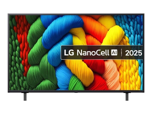 LG NanoCell AI 50NANO80A6B, 127 cm (50"), 3840 x 2160 pikseliä, NanoCell, Älytelevisio, Wi-Fi, musta