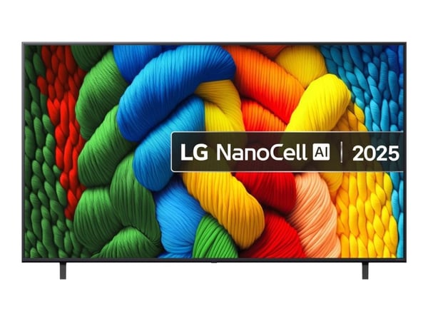 LG 75NANO80A6B - 75" Diagonalklasse Nano80 Series LED-bakgrunnsbelyst LCD TV - Smart TV - webOS - 4K UHD (2160p) 3840 x 2160 - HDR - Direct LED, Na...
