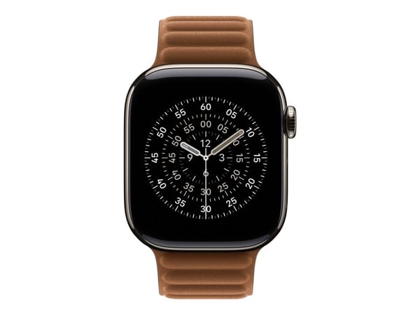 Apple - Klokkestropp for smart armbåndsur - 42mm - S/M-størrelse - karamell - for Watch Hermès Series 7, Hermès Series 9, SE 3, Series 10, Series 1...