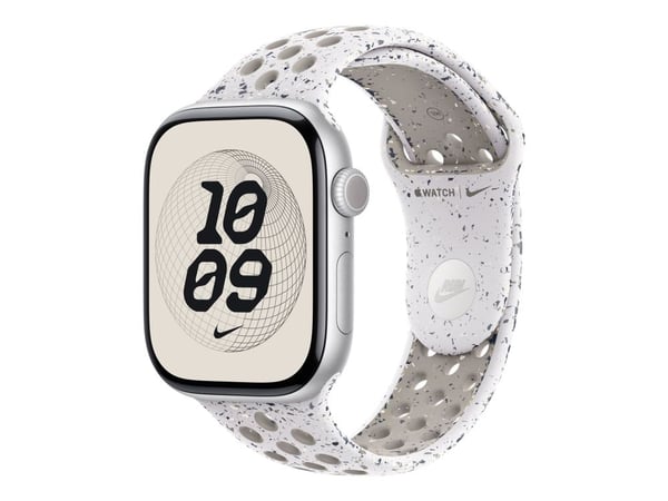 Apple Nike - Älykellon hihna - 46mm - M/L (sopii ranteisiin 160 - 210 mm) - sumean harmaa - Watch Hermès Series 9, SE 3, Series 10, Series 11, Seri...