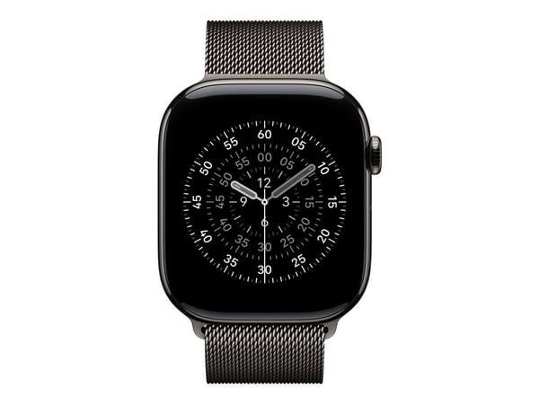 Apple - Sløyfe for smart armbåndsur - 46mm - S/M-størrelse - skifergrå - for Watch Hermès Series 9, SE 3, Series 10, Series 11, Series 8, Series 9,...