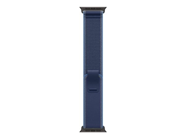 Apple - Sløyfe for smart armbåndsur - 49 mm, svart titanfinish - S/M-størrelse - blå/lyseblå - for Watch Hermès Series 9, SE 3, Series 10, Series 1...