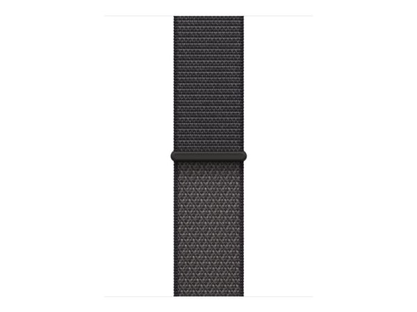 Apple - Sløyfe for smart armbåndsur - 40mm - 130 - 200 mm - mørk grå - for Watch Hermès Series 7, Hermès Series 9, SE 3, Series 10, Series 11, Seri...