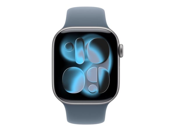 Apple - Bånd for smart armbåndsur - 42mm - M/L-størrelse - anker blå - for Watch Hermès Series 7, Hermès Series 9, SE 3, Series 10, Series 11, Seri...