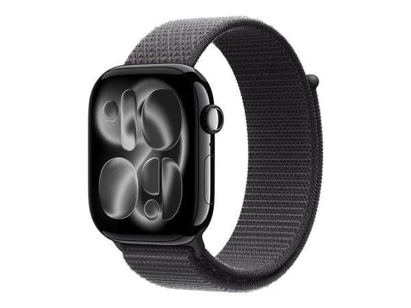 Apple - Slinga för smart klocka - 46mm - 145 - 220 mm - mörkgrå - för Watch Hermès Series 9, SE 3, Series 10, Series 11, Series 8, Series 9, Ultra ...