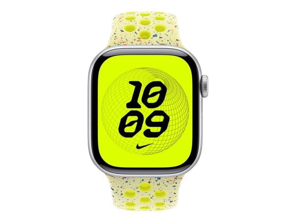 Apple Nike - Bånd for smart armbåndsur - 42mm - S/M-størrelse - volt splash - for Watch Hermès Series 7, Hermès Series 9, SE 3, Series 10, Series 1...