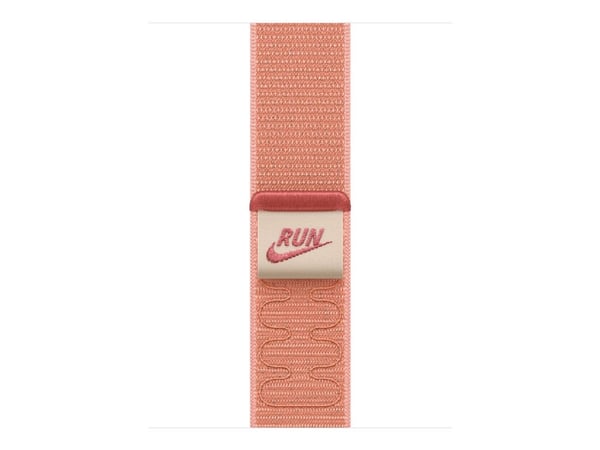 Apple Nike - Sløyfe for smart armbåndsur - 40mm - 130 - 190 mm - alpenglow rosa - for Watch Hermès Series 7, Hermès Series 9, SE 3, Series 10, Seri...