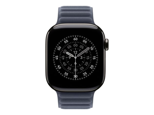 Apple - Klokkestropp for smart armbåndsur - 42mm - M/L-størrelse - marineblå - for Watch Hermès Series 7, Hermès Series 9, SE 3, Series 10, Series ...