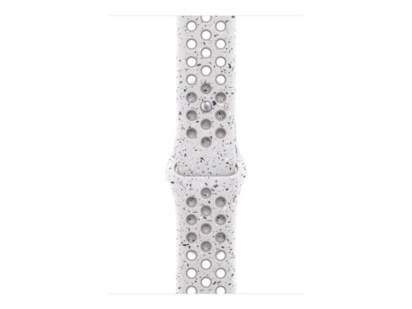 Apple Nike - Bånd for smart armbåndsur - 46mm - M/L (passer håndledd på 160 - 210 mm) - veiled grå - for Watch Hermès Series 9, SE 3, Series 10, Se...