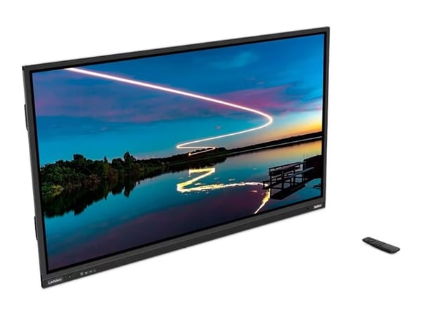 Lenovo ThinkVision T86 - LED-skärm - 86" - stationär - pekskärm - 3840 x 2160 4K @ 60 Hz - VA - 400 cd/m² - 4000:1 - DisplayHDR 10 - 6.5 ms - högta...