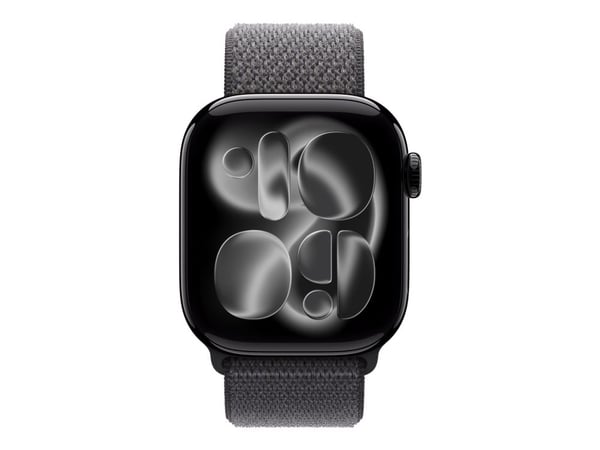 Apple - Sløyfe for smart armbåndsur - 42mm - 130 - 200 mm - mørk grå - for Watch Hermès Series 7, Hermès Series 9, SE 3, Series 10, Series 11, Seri...
