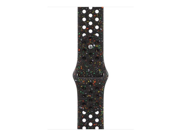 Apple Nike - Bånd for smart armbåndsur - 46mm - M/L (passer håndledd på 160 - 210 mm) - midnatts sort - for Watch Hermès Series 9, SE 3, Series 10,...