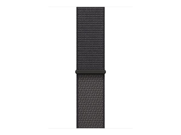 Apple - Sløyfe for smart armbåndsur - 46mm - 145 - 220 mm - mørk grå - for Watch Hermès Series 9, SE 3, Series 10, Series 11, Series 8, Series 9, U...