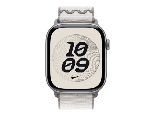 Apple Nike - Sløyfe for smart armbåndsur - 46mm - 145 - 220 mm - veiled grå - for Watch Hermès Series 9, SE 3, Series 10, Series 11, Series 8, Seri...