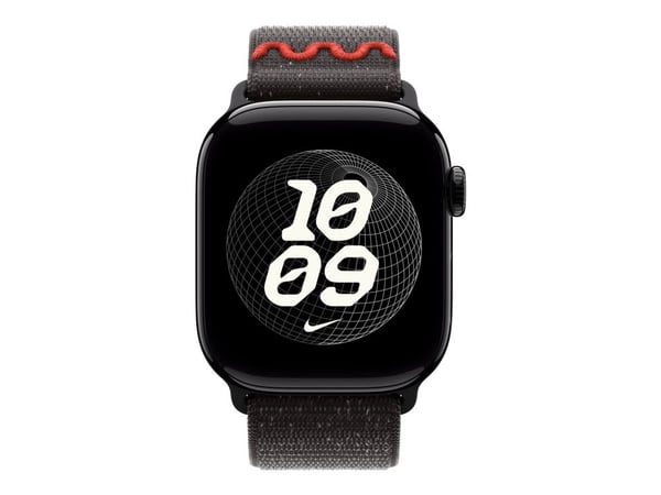 Apple Nike - Sløyfe for smart armbåndsur - 42mm - 130 - 190 mm - midnatts sort - for Watch Hermès Series 7, Hermès Series 9, SE 3, Series 10, Serie...