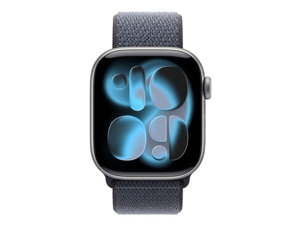 Apple - Sløyfe for smart armbåndsur - 42mm - 130 - 200 mm - anker blå - for Watch Hermès Series 7, Hermès Series 9, SE 3, Series 10, Series 11, Ser...