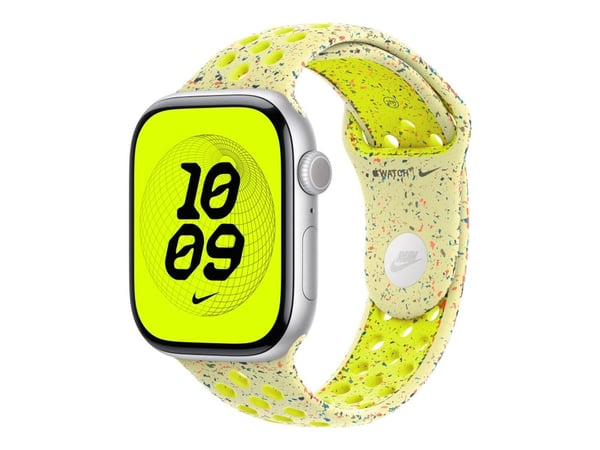Apple Nike - Älykellon hihna - 46mm - M/L (sopii ranteisiin 160 - 210 mm) - volt splash - Watch Hermès Series 9, SE 3, Series 10, Series 11, Series...