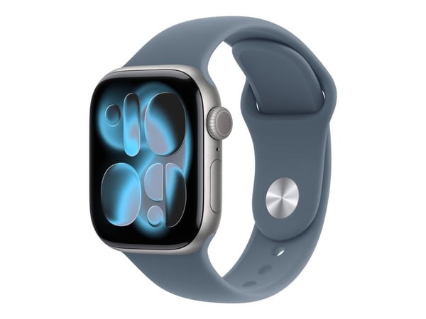 Apple - Bånd for smart armbåndsur - 42mm - S/M-størrelse - anker blå - for Watch Hermès Series 7, Hermès Series 9, SE 3, Series 10, Series 11, Seri...