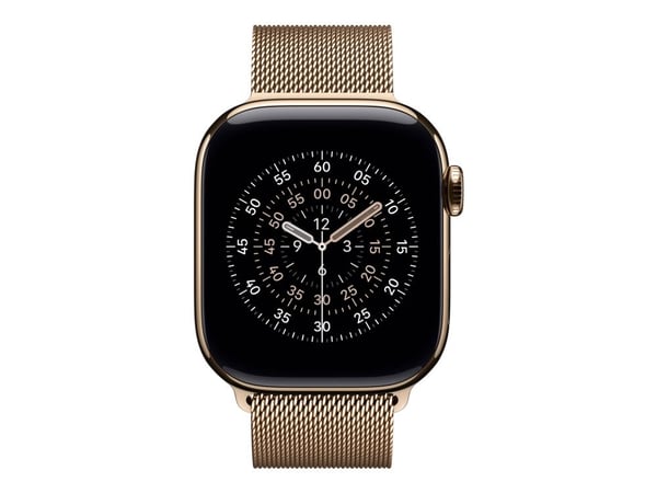 Apple - Sløyfe for smart armbåndsur - 42mm - 130 - 180 mm - gull - for Watch Hermès Series 7, Hermès Series 9, SE 3, Series 10, Series 11, Series 8...