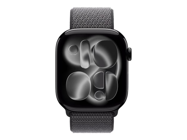 Apple - Sløyfe for smart armbåndsur - 46mm - 145 - 220 mm - mørk grå - for Watch Hermès Series 9, SE 3, Series 10, Series 11, Series 8, Series 9, U...