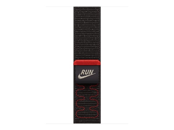 Apple Nike - Sløyfe for smart armbåndsur - 46mm - 145 - 220 mm - midnatts sort - for Watch Hermès Series 9, SE 3, Series 10, Series 11, Series 8, S...