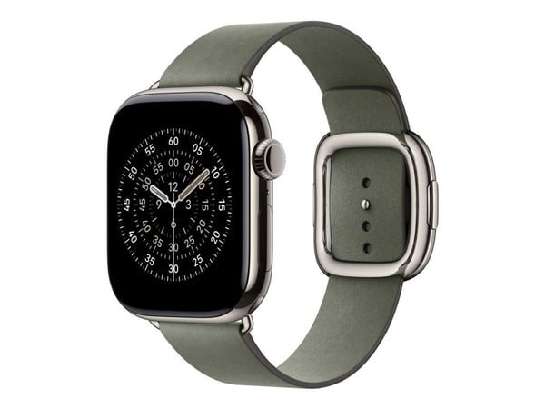 Apple - KlocKräm för smart klocka - 42mm - Stor storlek - salviagrå - för Watch Hermès Series 7, Hermès Series 9, SE 3, Series 10, Series 11, Serie...
