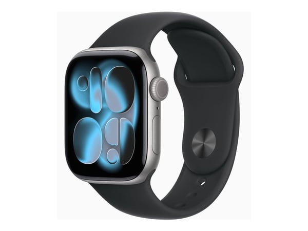 Apple Watch Series 11 GPS 42mm Space Grey Aluminium Case with Black Sport Band - S/M
