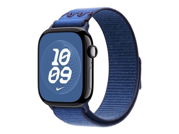 Apple Nike - Sløyfe for smart armbåndsur - 46mm - 145 - 220 mm - blått bånd - for Watch Hermès Series 9, SE 3, Series 10, Series 11, Series 8, Seri...