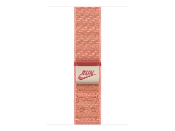 Apple Nike - Sløyfe for smart armbåndsur - 46mm - 145 - 220 mm - alpenglow rosa - for Watch Hermès Series 9, SE 3, Series 10, Series 11, Series 8, ...