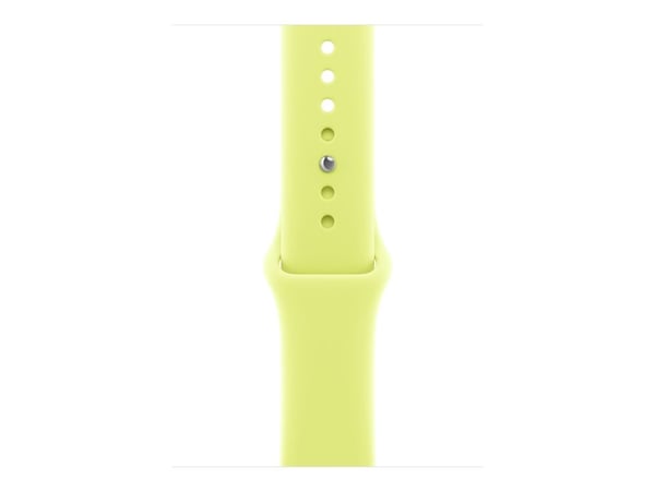 Apple - Bånd for smart armbåndsur - 46mm - M/L (passer håndledd på 160 - 210 mm) - neongul - for Watch Hermès Series 9, SE 3, Series 10, Series 11,...