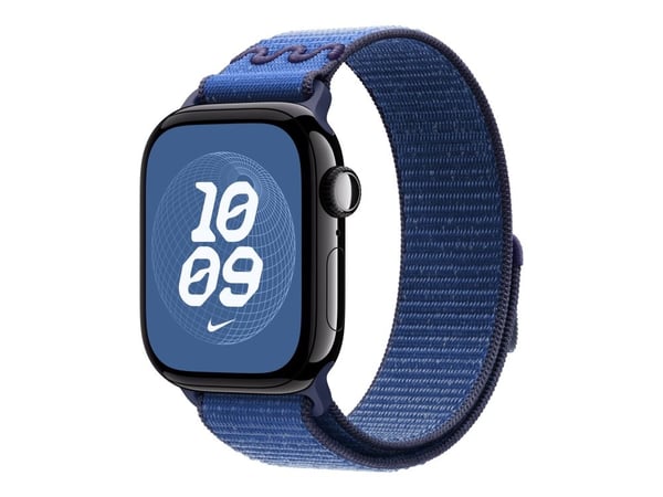Apple Nike - Sløyfe for smart armbåndsur - 42mm - 130 - 190 mm - blått bånd - for Watch Hermès Series 7, Hermès Series 9, SE 3, Series 10, Series 1...