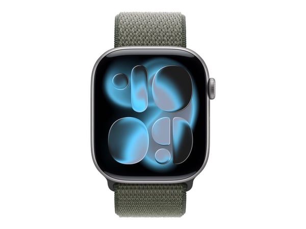 Apple - Sløyfe for smart armbåndsur - 46mm - 145 - 220 mm - skog - for Watch Hermès Series 9, SE 3, Series 10, Series 11, Series 8, Series 9, Ultra...