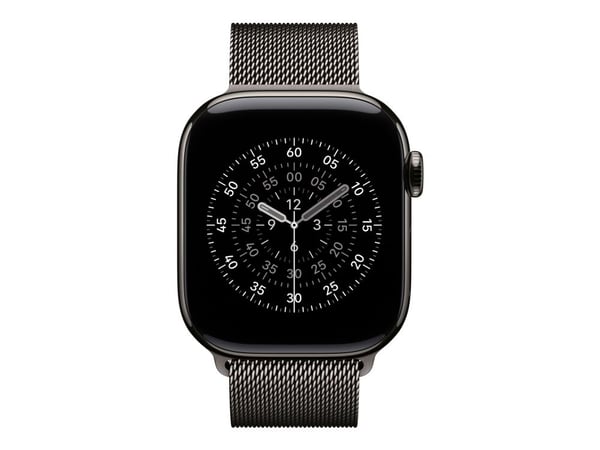 Apple - Sløyfe for smart armbåndsur - 40mm - 130 - 180 mm - skifergrå - for Watch Hermès Series 7, Hermès Series 9, SE 3, Series 10, Series 11, Ser...