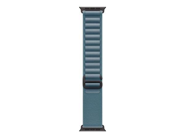 Apple - Sløyfe for smart armbåndsur - 49 mm, svart titanfinish - Liten størrelse - lys blå - for Watch Hermès Series 9, SE 3, Series 10, Series 11,...