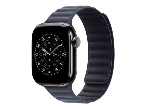 Apple - Klokkestropp for smart armbåndsur - 42mm - M/L-størrelse - marineblå - for Watch Hermès Series 7, Hermès Series 9, SE 3, Series 10, Series ...