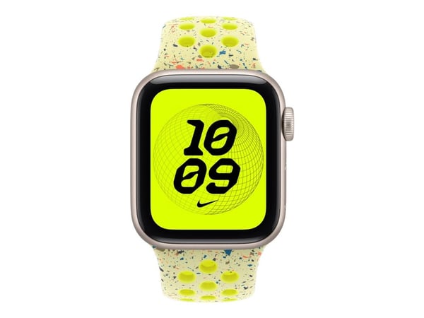 Apple Nike - Bånd for smart armbåndsur - 40mm - M/L-størrelse - volt splash - for Watch Hermès Series 7, Hermès Series 9, SE 3, Series 10, Series 1...
