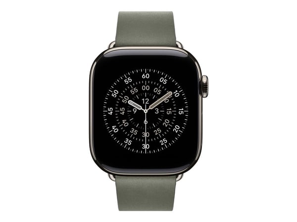 Apple - Klokkestropp for smart armbåndsur - 42mm - Stor størrelse - salviegrå - for Watch Hermès Series 7, Hermès Series 9, SE 3, Series 10, Series...