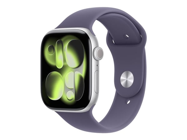Apple - Band för smart klocka - 46mm - storlek S/M - lila dimma - för Watch Hermès Series 9, SE 3, Series 10, Series 11, Series 8, Series 9, Ultra ...