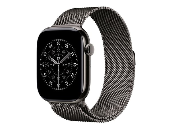 Apple - Slinga för smart klocka - 46mm - storlek S/M - skiffer - för Watch Hermès Series 9, SE 3, Series 10, Series 11, Series 8, Series 9, Ultra 2...