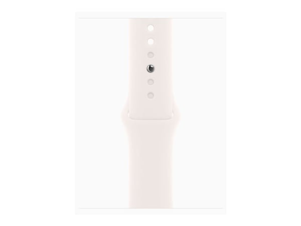 Apple Watch Series 11 GPS + Cellular 42mm Rose Gold Aluminium Case with Light Blush Sport Band - S/M