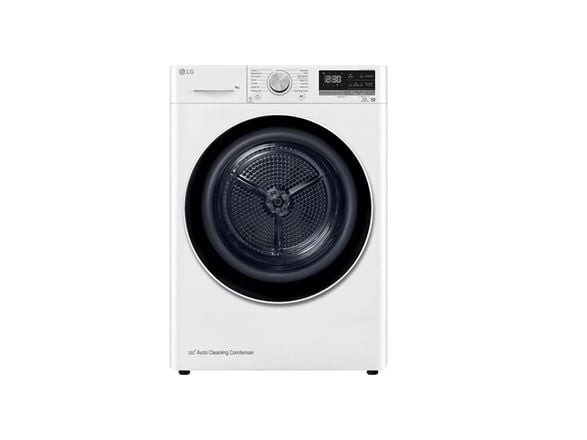 LG Serie RH9 RH90V9AV4N - Tørker - Wi-Fi - bredde: 60 cm - dybde: 66 cm - høyde: 85 cm - frontileggelse - hvit